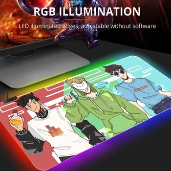 Sen Smp RGB Mause Pad Anime Podložka pod Myš Veľké Myši, Podložky, Xxl Non-slip Mat Herný Notebook Mousepad Xl LED Hráč Klávesnice, Myši