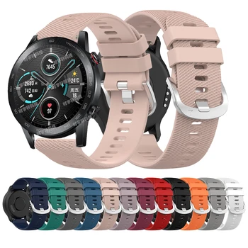 Silikónové popruh pre Česť Magické Hodinky 2 46 mm Watchband Náramok Sport Smart hodiniek Výmena Popruhy Česť GS3 /GS Pro Wriststrap