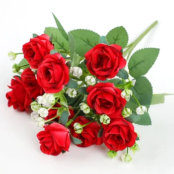 Simulované Rose Domova Svadby Falošné Kyticu Umelých Kvetov Valentína Romantický Strana navrhne Dary