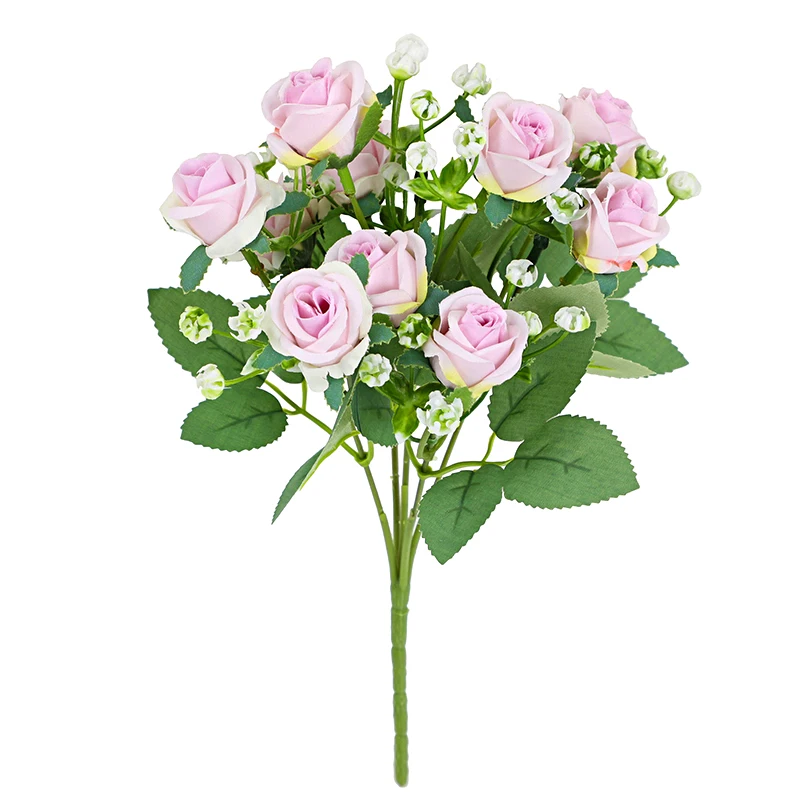 Simulované Rose Domova Svadby Falošné Kyticu Umelých Kvetov Valentína Romantický Strana navrhne Dary4