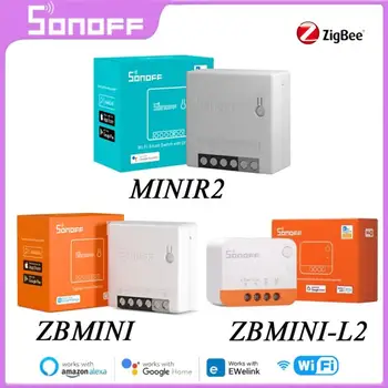 SONOFF MINI R2 / ZBMINI / ZBMINI-L2 Hlasové Ovládanie MINI Prepínač Zigbee / WiFi Smart Switch Pracovať S Alexa eWelink Domovská stránka Google