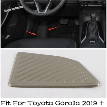 Strane Ľavej Nohy Zvyšok Stupačky Pedál Panel Dekorácie Kryt Výbava Pre Toyota Corolla 2019-2023 Nehrdzavejúcej Ocele Interiérové Doplnky