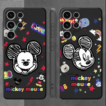 Telefón puzdro pre Samsung Galaxy S20 S21 S23 Ultra 5G Poznámka 20 Ultra Poznámka 8 9 10 Plus S22 Kryt Mickey Disney Minnie Mouse