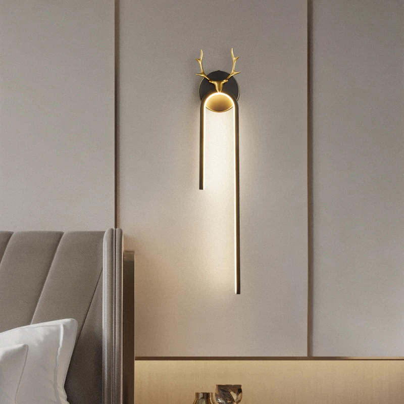 TEMOU Moderné Zlato Mosadz Nástenné Svietidlo LED, 3 Farby Tvorivé Elegantné Sconce Svetlo pre Domáce Obývacia Izba1