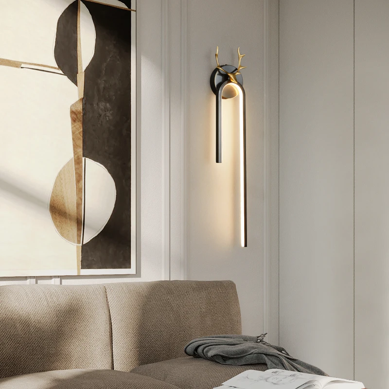 TEMOU Moderné Zlato Mosadz Nástenné Svietidlo LED, 3 Farby Tvorivé Elegantné Sconce Svetlo pre Domáce Obývacia Izba2