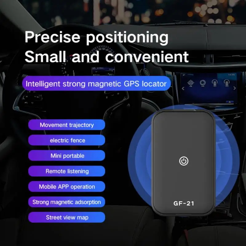 Top GF21 Mini GPS v Reálnom Čase Auto Tracker Anti-Stratené Zariadenie Hlasové Ovládanie Nahrávania Hľadáčik s Vysokým rozlíšením Mikrofón WIFI+LBS+GPS1