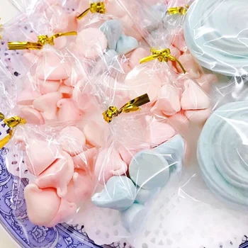 Transparentné Ploché Open Top Candy Bag funkcie opp Plastové Celofánu Taška Lízatko Balenie Cookies Balenie Svadobné Party Malé Darčekové Tašky