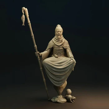 Unassambled 1/24 staroveký človek, vojak sedieť Veľmajster Zenu Živice obrázok miniatúrny model súpravy Nevyfarbené