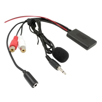 Univerzálny autorádio, 3,5 MM RCA Audio AUX Vstup Bluetooth Mikrofón Kábel pre Pioneer pre Hyundai pre Nissan pre Mazda