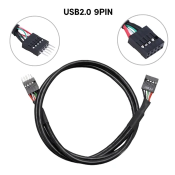 USB 9pin Predlžovací Kábel USB Hlavičky Samec Samica Predlžovací Kábel Násobiteľ 50 CM/70 CM
