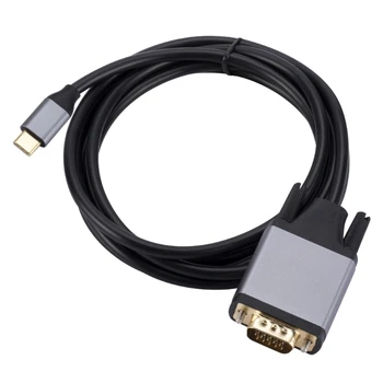 USB C na VGA Kábel 5.91 ft Typ C pre VGA Converter pre Domáce a Kancelárske Použitie