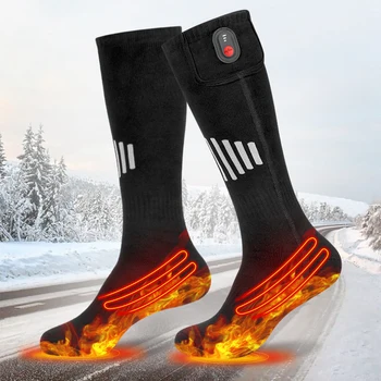 V zime Vyhrievané Ponožky Tepelnej Tvárny Pančuchy Unisex Kúrenie Nohy Teplejšie Elektrické Ponožky Teplé Ponožky Lyžovanie 35 až 55°C Bez Batérie