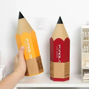 Veľkú Kapacitu, Ceruzka Box Prachotesný Veko Ceruzka Tvar Peračník Plastové Jedinečný Make-Up Štetec Organizátor Školské Potreby
