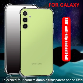 Vhodné pre Transparentné Telefón puzdro Pre Samsung Galaxy A53 A54 A33 A34 A23 A24 A14 A04 A04s A04e A12 prípade Silikónový Kryt Späť