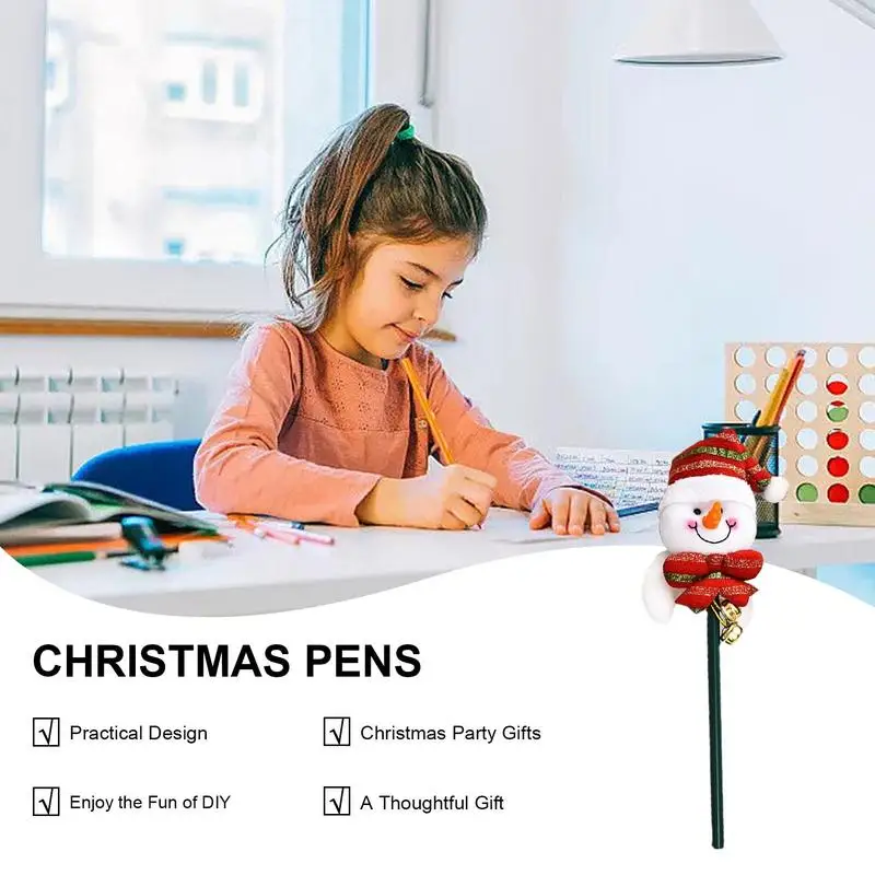 Vianočné Ceruzky Pre Deti Vianočné Snehuliak Ceruzka Pre Písanie Roztomilé Deti V Triede Odmeny Pre Chlapcov, Dievčatá, Batoľa Pre Deti1