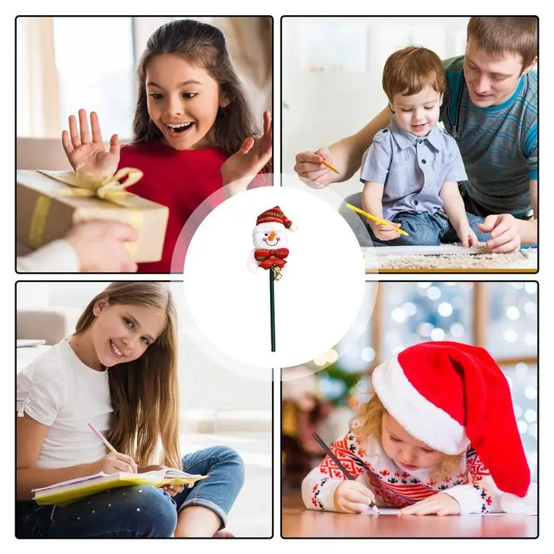 Vianočné Ceruzky Pre Deti Vianočné Snehuliak Ceruzka Pre Písanie Roztomilé Deti V Triede Odmeny Pre Chlapcov, Dievčatá, Batoľa Pre Deti2