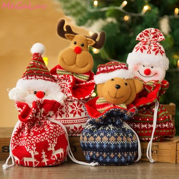 Vianočné Darčekové Tašky Apple Taška Snehuliak Santa Elk Medveď Bábika Vianočná Pančucha Ornament, Dekorácie pre Domov Vianoce Firmware Nový Rok
