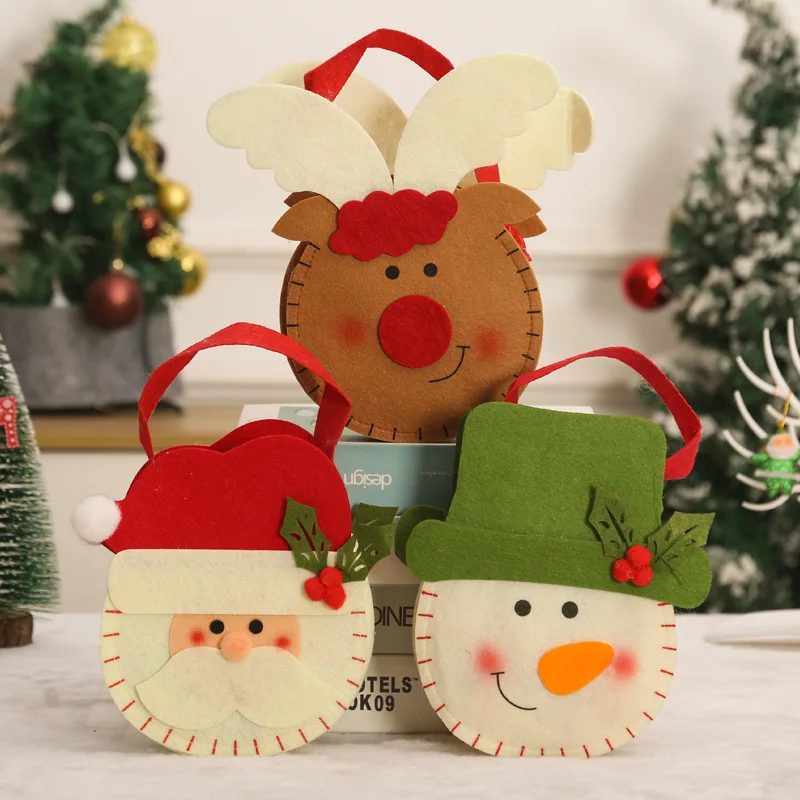 Vianočné Darčekové Tašky Apple Taška Snehuliak Santa Elk Medveď Bábika Vianočná Pančucha Ornament, Dekorácie pre Domov Vianoce Firmware Nový Rok3