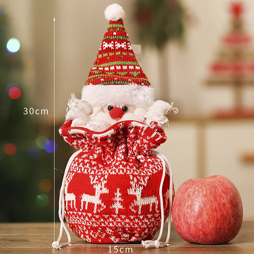 Vianočné Darčekové Tašky Apple Taška Snehuliak Santa Elk Medveď Bábika Vianočná Pančucha Ornament, Dekorácie pre Domov Vianoce Firmware Nový Rok5