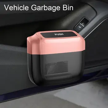 Visí Auto Koša Vozidla Odpadky Prachu Prípade Úložný Box ABS Námestie Stlačením Koša Auto Interiérové Doplnky pre Auto