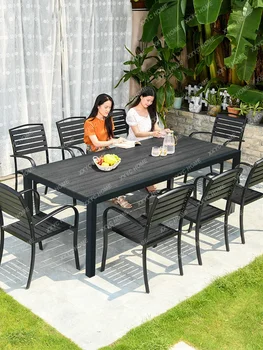Vonkajší Stôl-Stolička Zmes Dvore je Vonkajšie Voľný čas Hliníkovej Zliatiny Záhradný Stôl a Stoličky Oblek