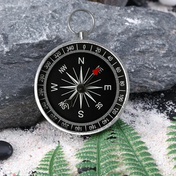 Vonkajší Ukazovateľ Guider Prenosné Vonkajšie Orientácia Navigáciu Kompas Striebra pre Outdoor Camping, Turistiku, Šport Navigáciu