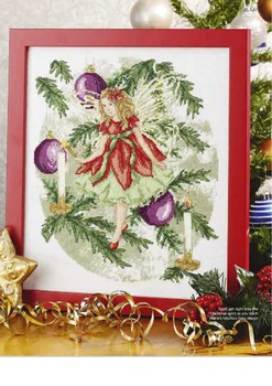Vyššie Bavlna Najvyššej Kvality, Krásne Krásne Počíta Cross Stitch Auta Vianočné Rozprávky Sviečka Čučoriedka maria