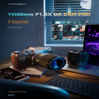 YONGNUO YN50mm F1.8X DA DSM PRO Objektívy Pre Fotoaparát Fujifilm X Mount Kamera a štandardná autofokus objektívu.