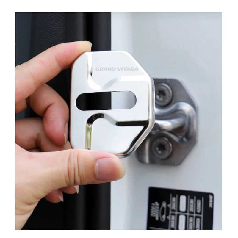 Z nehrdzavejúcej Ocele Auto Door Lock Vzťahuje Ochrana puzdro pre Suzuki GRAND VITARA Logo Dvere Zátka Pracky antikoróznych Prípade Accessorie3