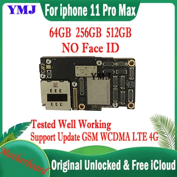 Základná doska Pre iPhone 11 Pro Max Pôvodné Odomknutý Zadarmo iCloud Logic board Testované Dobre Pracuje Č. ID IOS Systém Doska