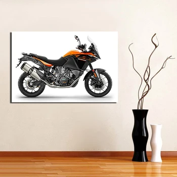 Šport Bike K T M 1090 Dobrodružstvo Super Motorke Plagát Plátno Na Maľovanie Na Stenu Umenie Fotografie, Tlače Pre Obývacia Izba Domova