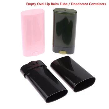 1Pcs Prázdne Naplniteľné Fľaše 15 g Plastové DIY Rúž Balzam na Pery Rúry Prenosné Kozmetické Dezodorant Kontajnerov Pre Cestovanie