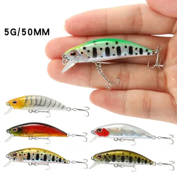 Falošné Návnadu Záťaže Micro Vec Minnow 5,5 cm/5g Minnow Rybárske Návnady Bionic Lákať Malé Minnow Ryba návnady